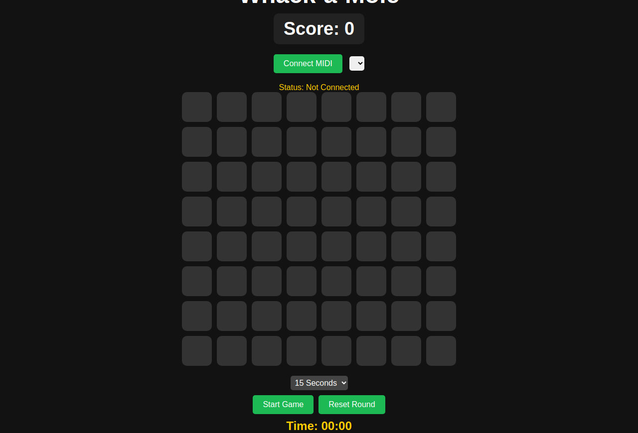 Screenshot of Launchpad Whack-a-Mole