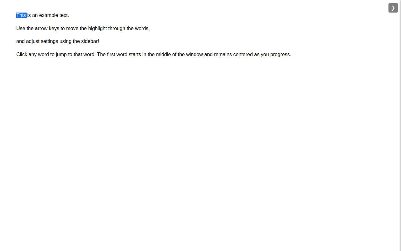 Screenshot of ReadAlong Highlighter