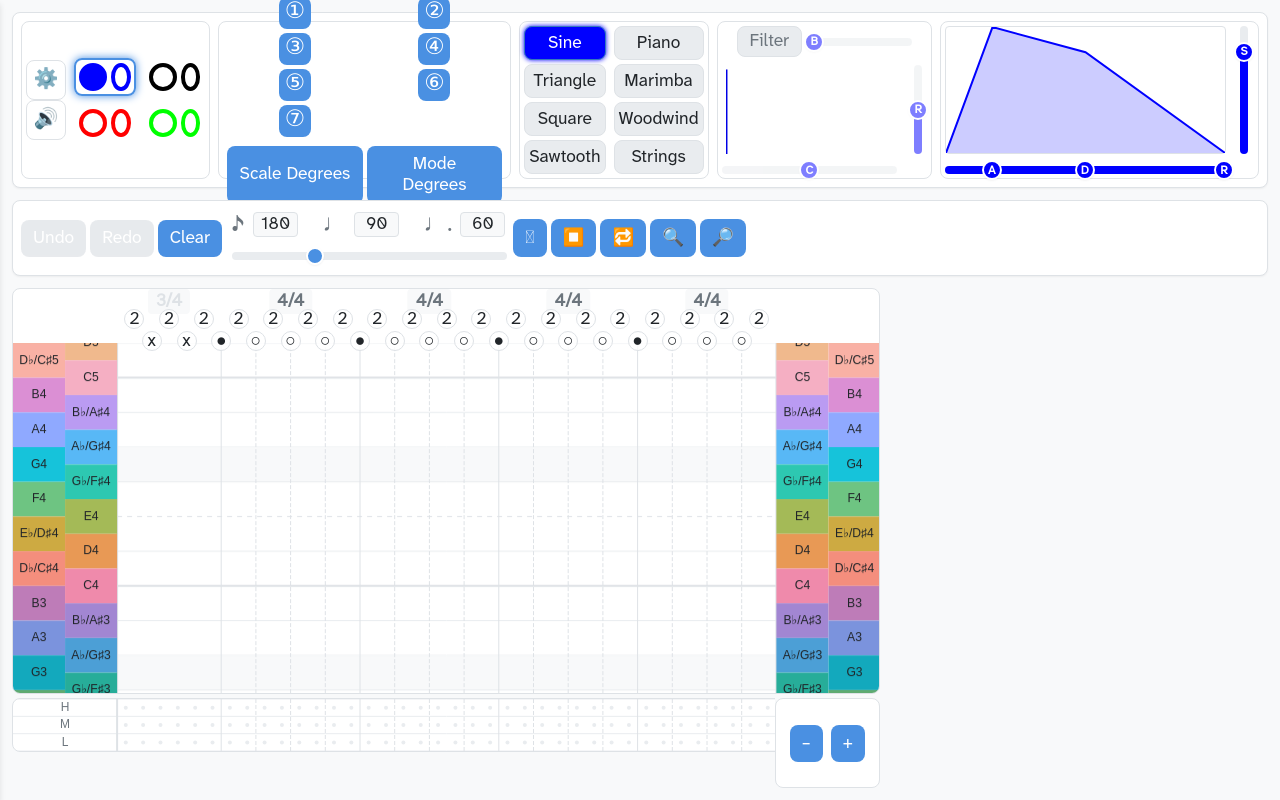 Screenshot of Student Notation