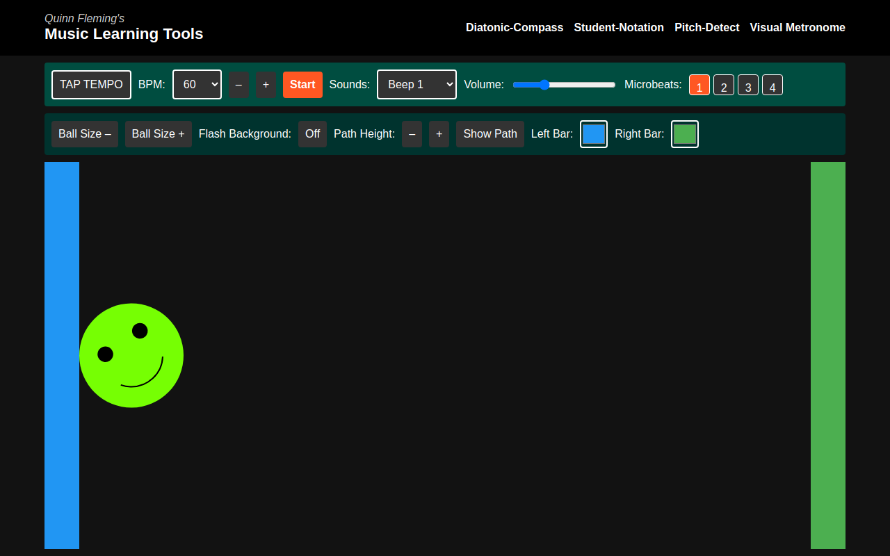 Screenshot of Visual Metronome